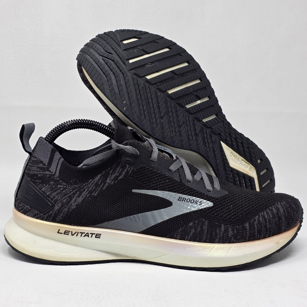 Brooks Women's Levitate 4 1203351B012 Black Gray Running Shoes Sneakers Sz 9.5 B
